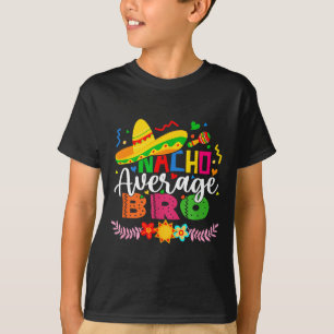 Gewone nacho bro grappige Mexicaanse vintage cinco T-shirt