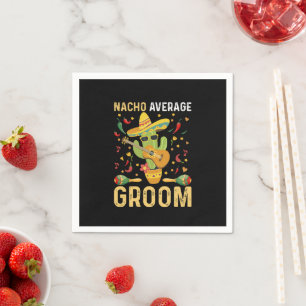 Gewone Nacho Bruidegom Mexicaanse Man Cinco De May Servet