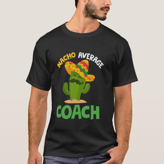 Gewone Nacho Coach Cinco de Mayo Sombrero Mexicaan T-shirt (Voorkant)