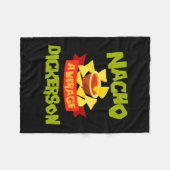 Gewone nacho dickerson grappige verjaardag achtern fleece deken (Voorkant (Horizontaal))