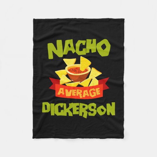 Gewone nacho dickerson grappige verjaardag achtern fleece deken (Voorkant)