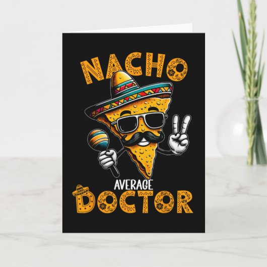 Gewone Nacho Dokter Grappige Dokter Cinco De Mayo Kaart (Voorkant)