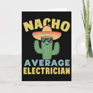 Gewone Nacho elektricien Cinco De Mayo Funny Elec Kaart