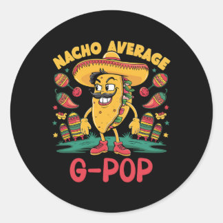Gewone Nacho G-pop Mexicaanse Overeenkomstige Cinc Ronde Sticker
