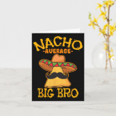 Gewone Nacho Grote Broer Broer Zus Cinco De May Kaart (Gele Bloem)