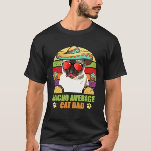 Gewone Nacho Kat Vader  Cinco de Mayo T-shirt (Voorkant)