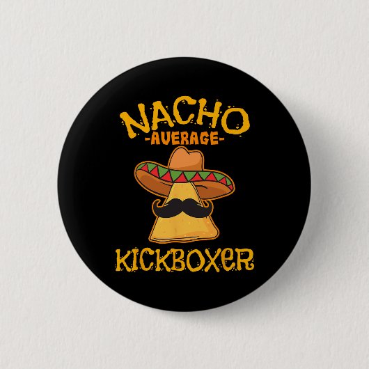 Gewone Nacho Kickbokser Cinco De Mayo Mexicaanse K Ronde Button 5,7 Cm (Voorkant)
