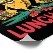 Gewone Nacho-lunchdame Cinco De Mayo Mexicaans leu Poster (Hoek)