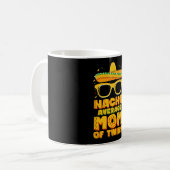 Gewone Nacho-Mama Van Tweeling Mexicaanse Cinco de Koffiemok (Voorkant links)