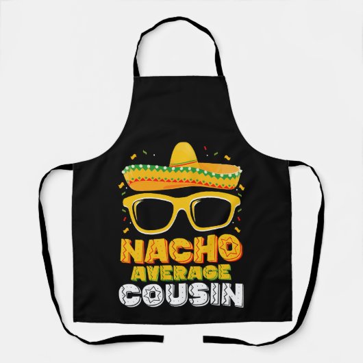 Gewone Nacho Neef Familie Cinco De Mayo Schort (Voorkant)