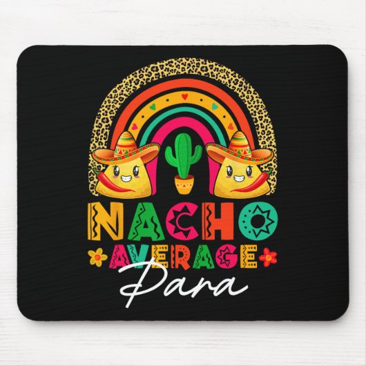 Gewone Nacho Para Sombrero Hoed Mexicaanse Fiesta Muismat (Voorkant)