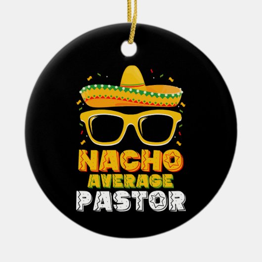 Gewone Nacho-Pastoor Cinco de Mayo Keramisch Ornament (Voorkant)