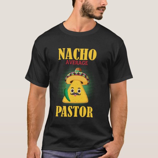 Gewone Nacho-pastoor Mexicaanse predikant religieu T-shirt (Voorkant)