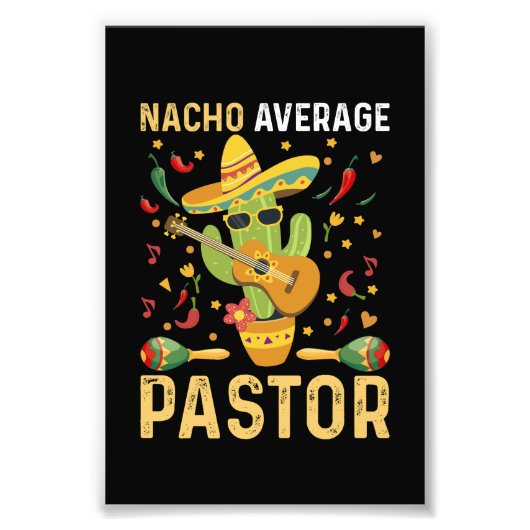 Gewone Nacho-pastoor religieus leider Cinco De May Foto Afdruk (Voorkant)