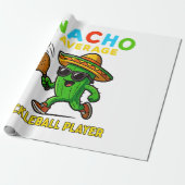 Gewone Nacho Pickleball Speler Cadeaupapier (Uitgerold)