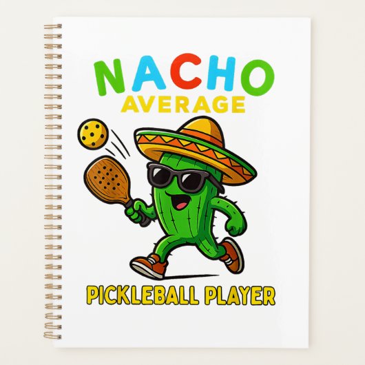 Gewone Nacho Pickleball Speler Planner (Voorkant)