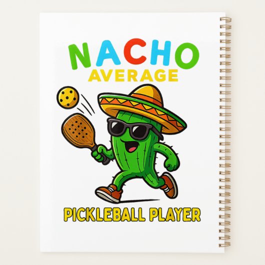 Gewone Nacho Pickleball Speler Planner (Achterkant)