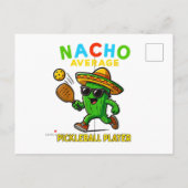 Gewone Nacho Pickleball Speler Uitnodiging Briefkaart (Achterkant)