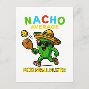 Gewone Nacho Pickleball Speler Uitnodiging Briefkaart