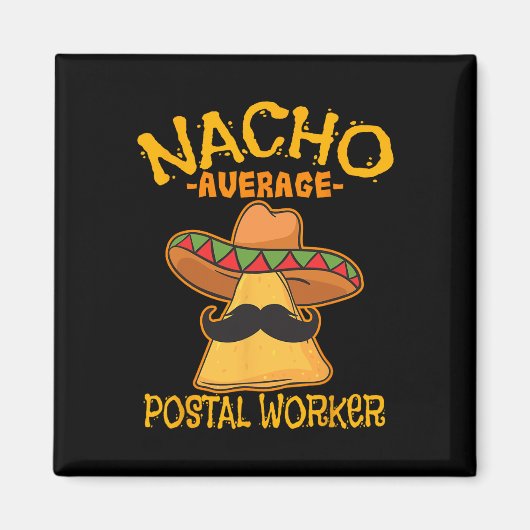 Gewone Nacho Postbode Cinco De Mayo Postbode Magneet (Voorkant)