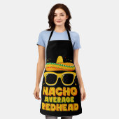 Gewone Nacho Rodekop Haar Mexicaanse Cinco De Mayo Schort (Gedragen)