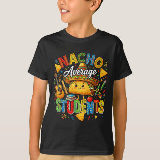 Gewone nacho-studenten schattige taco terug naar s t-shirt