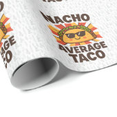 Gewone Nacho Taco Grappig Eten Pun Comic Stijl Cadeaupapier (Rol Hoek)