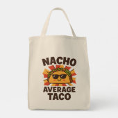 Gewone Nacho Taco Grappig Eten Pun Comic Stijl Tote Bag (Achterkant)
