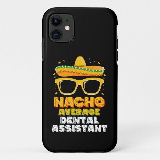 Gewone Nacho Tandheelkundige Assistent Cinco De Ma Case-Mate iPhone Case (Achterkant)