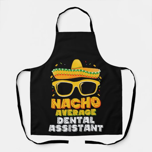 Gewone Nacho Tandheelkundige Assistent Cinco De Ma Schort (Voorkant)