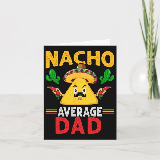 Gewone Nacho Vader Cinco De Mayo Kaart (Voorkant)