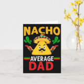 Gewone Nacho Vader Cinco De Mayo Kaart (Gele Bloem)