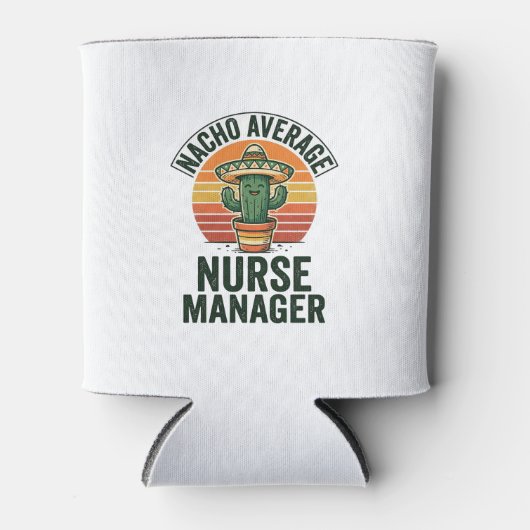 Gewone Nacho-verpleegkundige manager grappig cactu Blikjeskoeler (Voorkant)