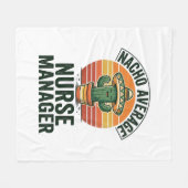 Gewone Nacho-verpleegkundige manager grappig cactu Fleece Deken (Voorkant (Horizontaal))