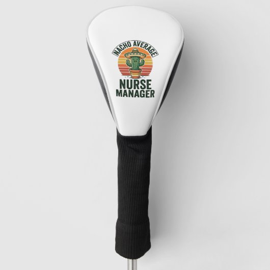 Gewone Nacho-verpleegkundige manager grappig cactu Golfheadcover (Voorkant)