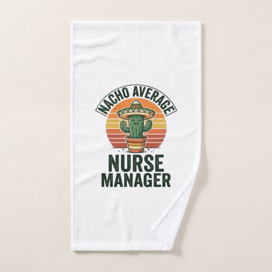 Gewone Nacho-verpleegkundige manager grappig cactu Handdoek (Handdoek)