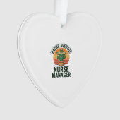 Gewone Nacho-verpleegkundige manager grappig cactu Ornament (voorkant)