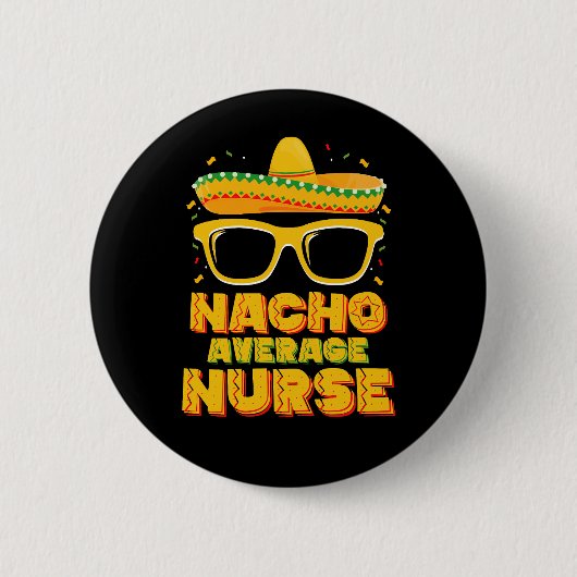 Gewone Nacho-verpleegster Cinco De Mayo bijpassend Ronde Button 5,7 Cm (Voorkant)