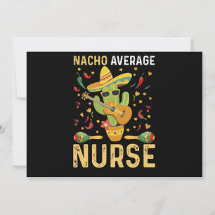 Gewone Nacho-verpleegster Cinco De Mayo Mexicaanse Bedankkaart