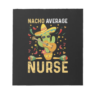 Gewone Nacho-verpleegster Cinco De Mayo Mexicaanse Notitieblok