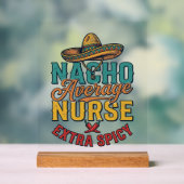Gewone Nacho-verpleegster Extra pittige grappige v Acryl Bord (Neutraal)