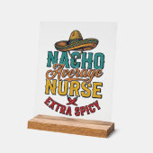 Gewone Nacho-verpleegster Extra pittige grappige v Acryl Bord (Hoek)