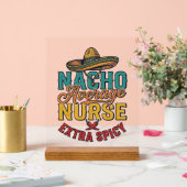 Gewone Nacho-verpleegster Extra pittige grappige v Acryl Bord (Huwelijk)