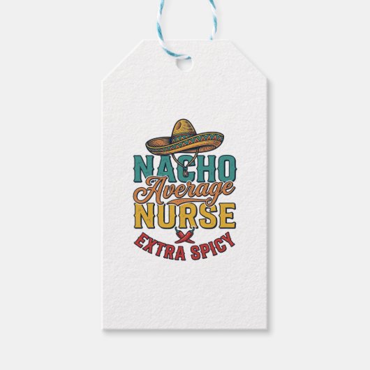 Gewone Nacho-verpleegster Extra pittige grappige v Cadeaulabel (Voorkant)