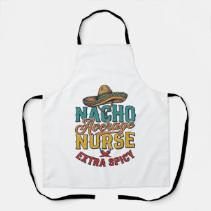 Gewone Nacho-verpleegster Extra pittige grappige v Schort