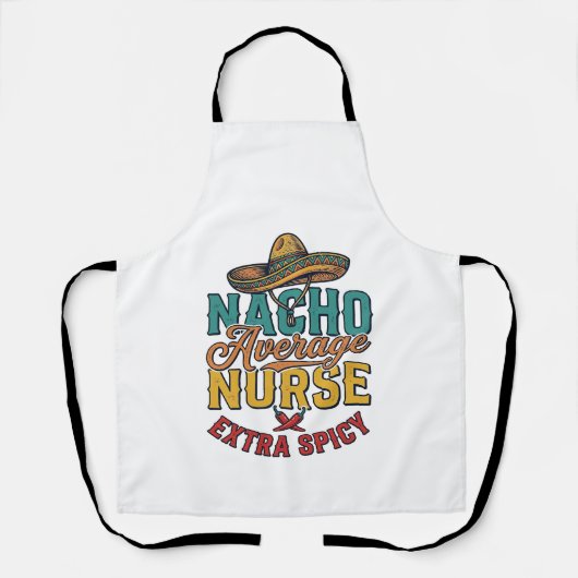 Gewone Nacho-verpleegster Extra pittige grappige v Schort (Voorkant)