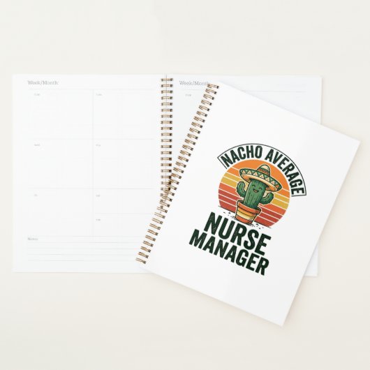 Gewone Nacho-verpleegster manager grappig cactus s Planner (Display)