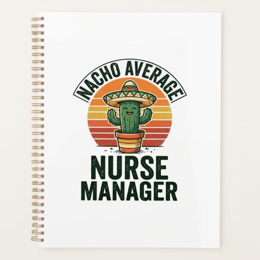 Gewone Nacho-verpleegster manager grappig cactus s Planner (Voorkant)