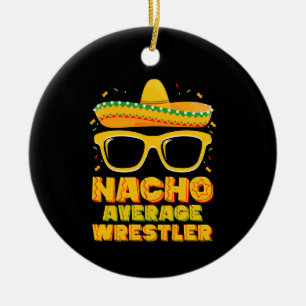 Gewone Nacho Worstelaar Worstelt Cinco de Mayo Keramisch Ornament