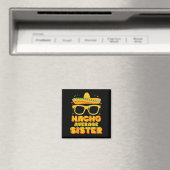 Gewone Nacho Zus Cinco De Mayo Bijpassende Familie Magneet (Insitu (Vaatwasser))